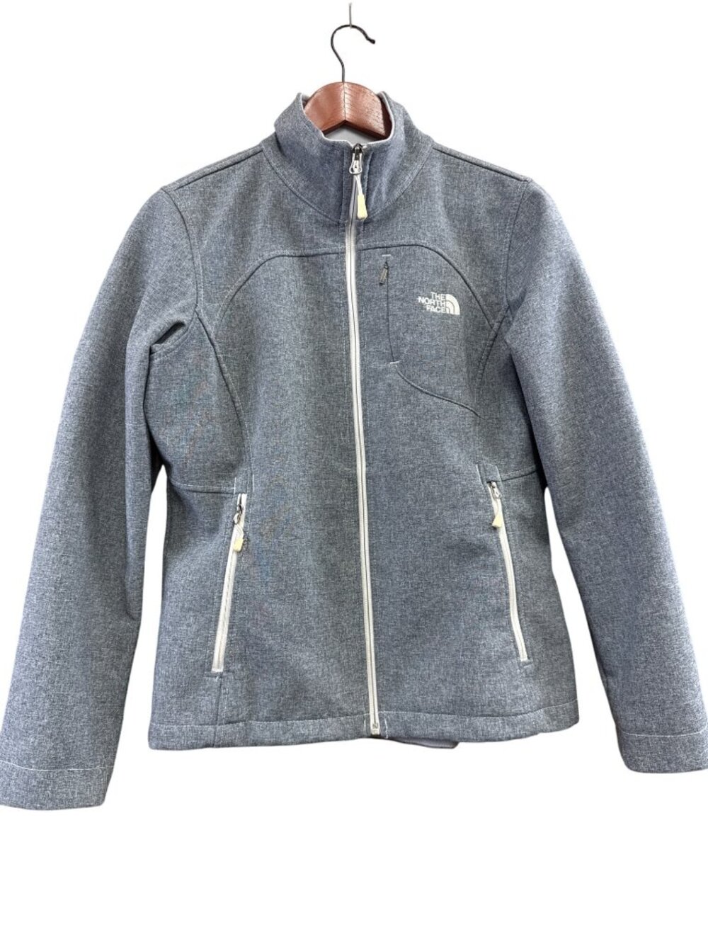 The North Face Womens Apex Bionic Softshell Jacket Grey Medium